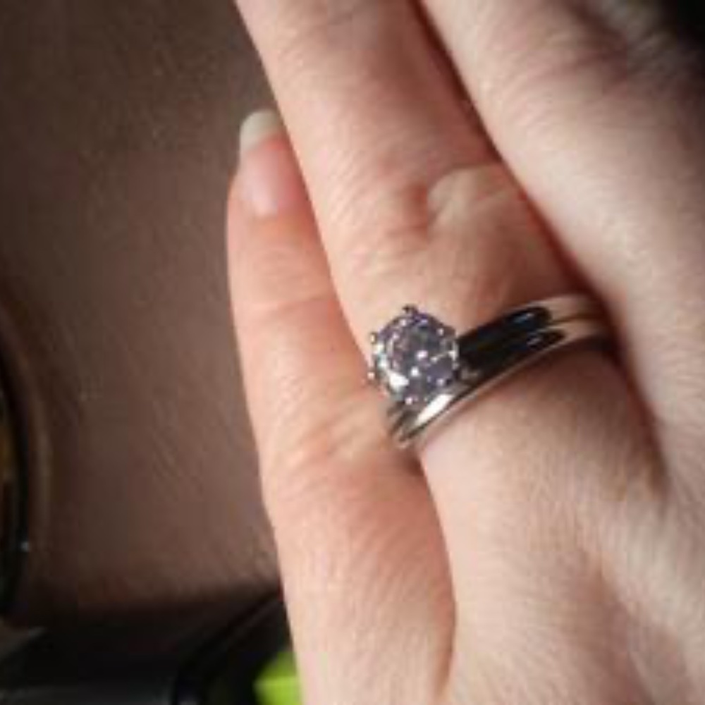 Brand new diamond ring stainless steel